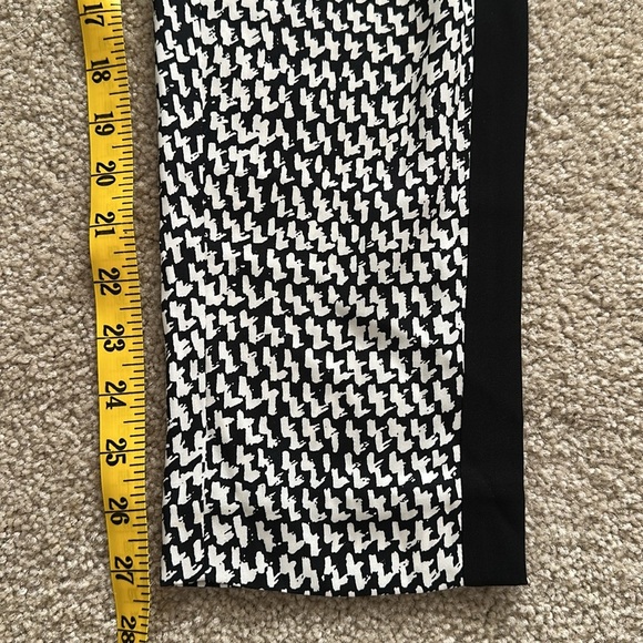 Diane Von Furstenberg Coraline Black White Patterned Pull On Silk Pants Womens 2 - Picture 5 of 13
